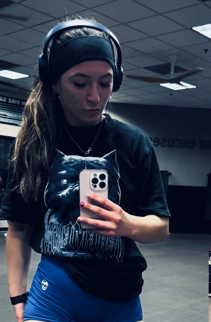 the Gem sporting the Khan tee