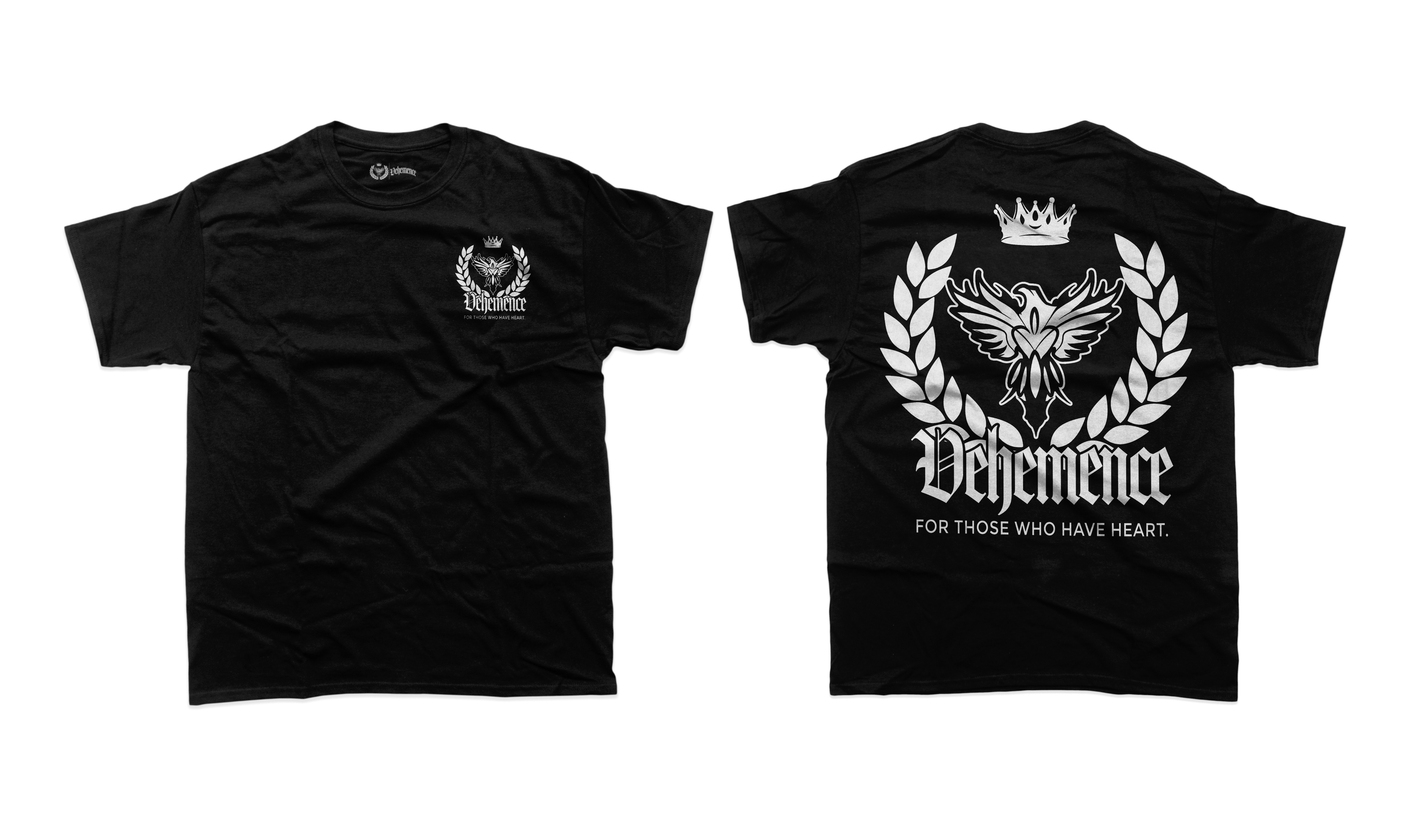 BLACK AND WHITE SHIRT WITH LOGO