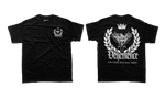 BLACK AND WHITE SHIRT WITH LOGO