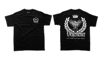 BLACK AND WHITE SHIRT WITH LOGO