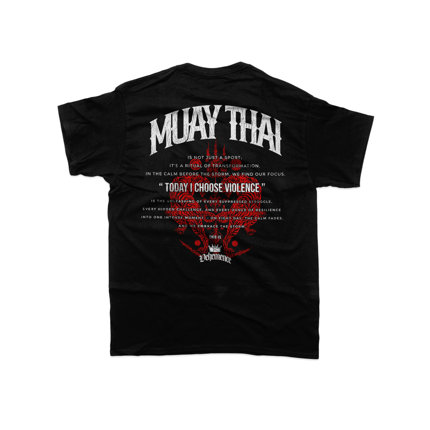 The Black Panther Muay Thai Tee - Today I Choose Violence