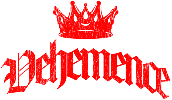 Red 'Dehemence' logo with a crown on a white background